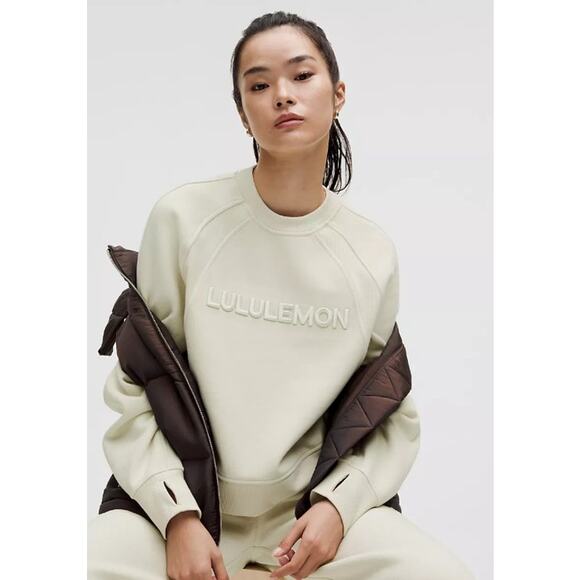 NWT Lululemon Scuba Oversized Pullover Hoodie – Bone – Size M/L - Picture 1 of 11